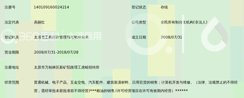 太原经销部